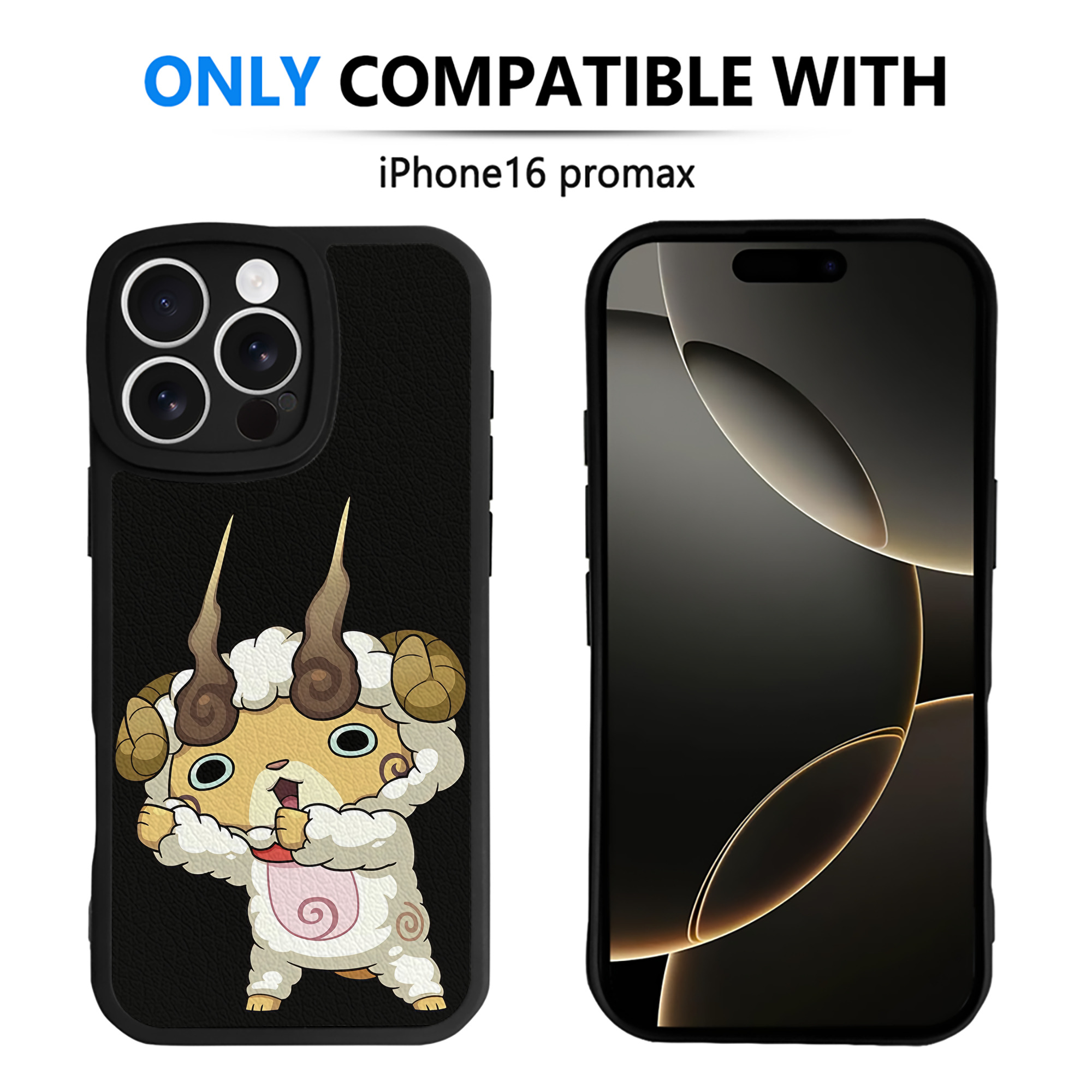 （画像用） 妖怪ウォッチ Yo-kai Watch 【iPhone 16シリーズ対応】シリコンスマホケース（レザー調） 材質：シリコン
